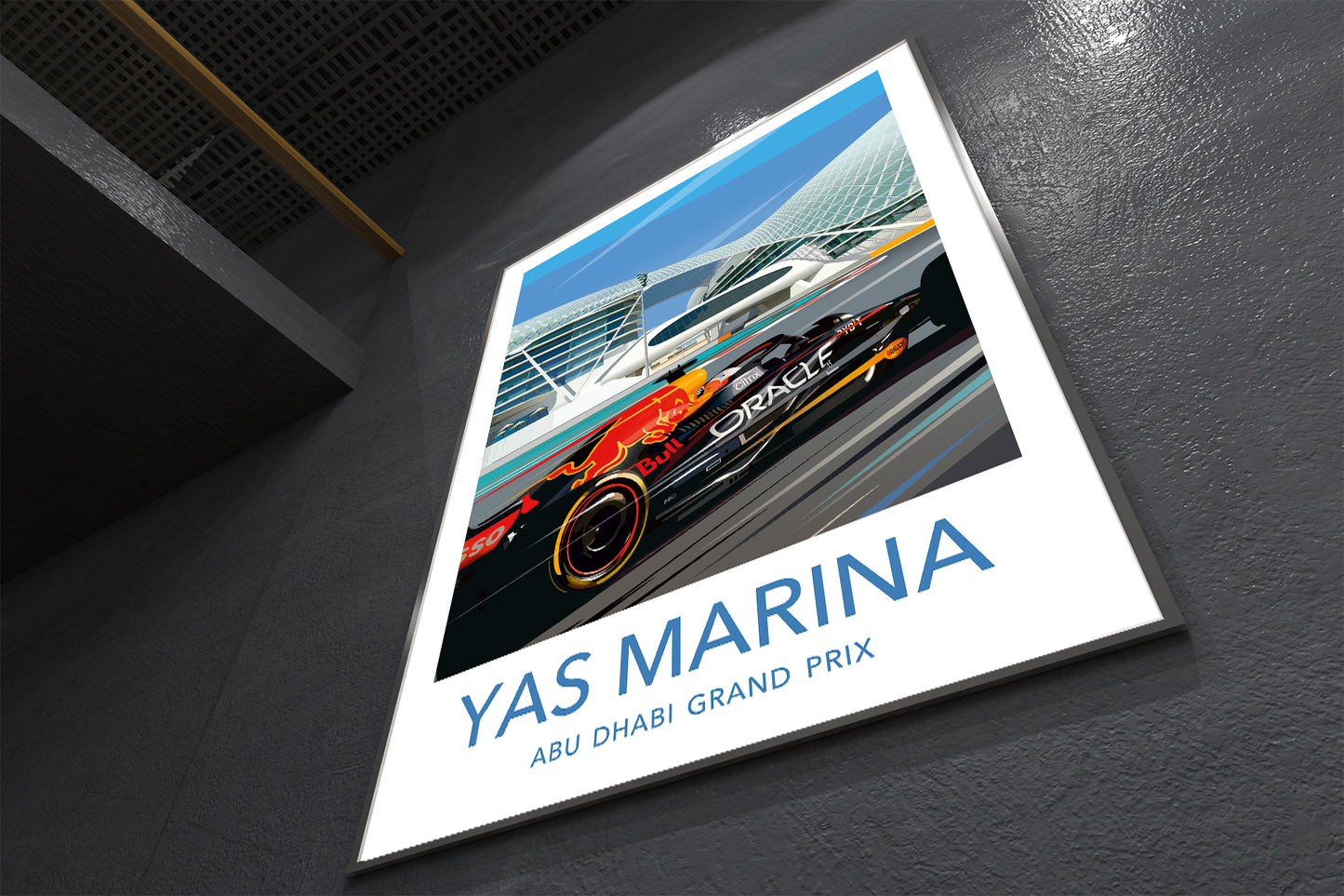 Yas Marina F1 Print / Red Bull F1 Poster / F1 Wall Art / Abu Dhabi Grand Prix