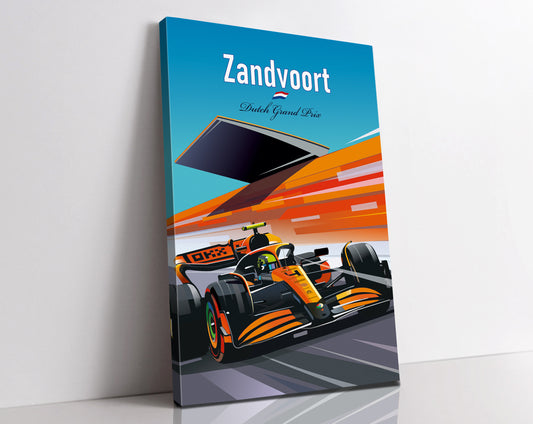 Zandvoort  Lando Norris F1 Canvas Print / Dutch Garnd Prix / McLaren F1