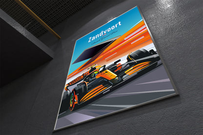 Zandvoort F1 Poster / Lando Norris Winner Print / McLaren F1 Wall Art