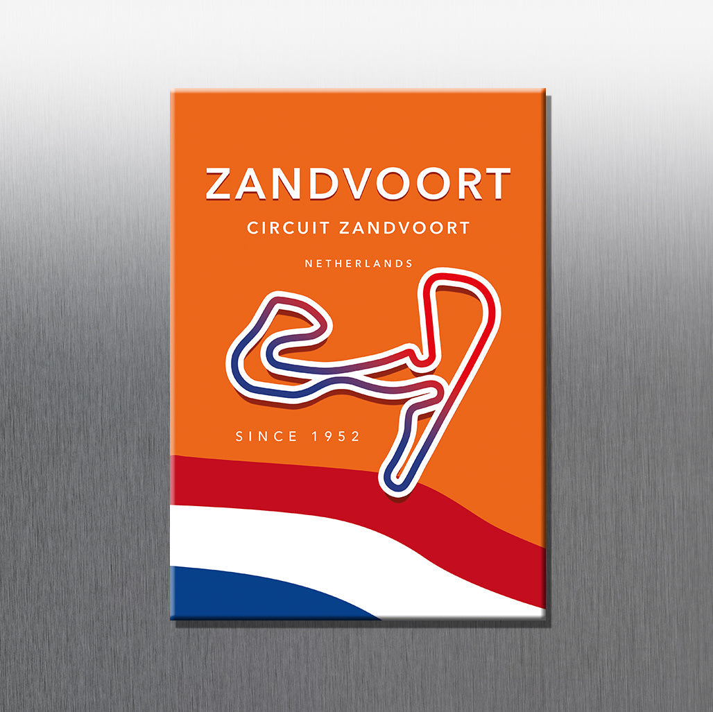 Zandvoort F1 circuit magnet – Formula 1 Grand Prix track layout