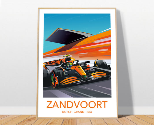 Lando Norris Zandvoort 2024 F1 poster – McLaren wall art