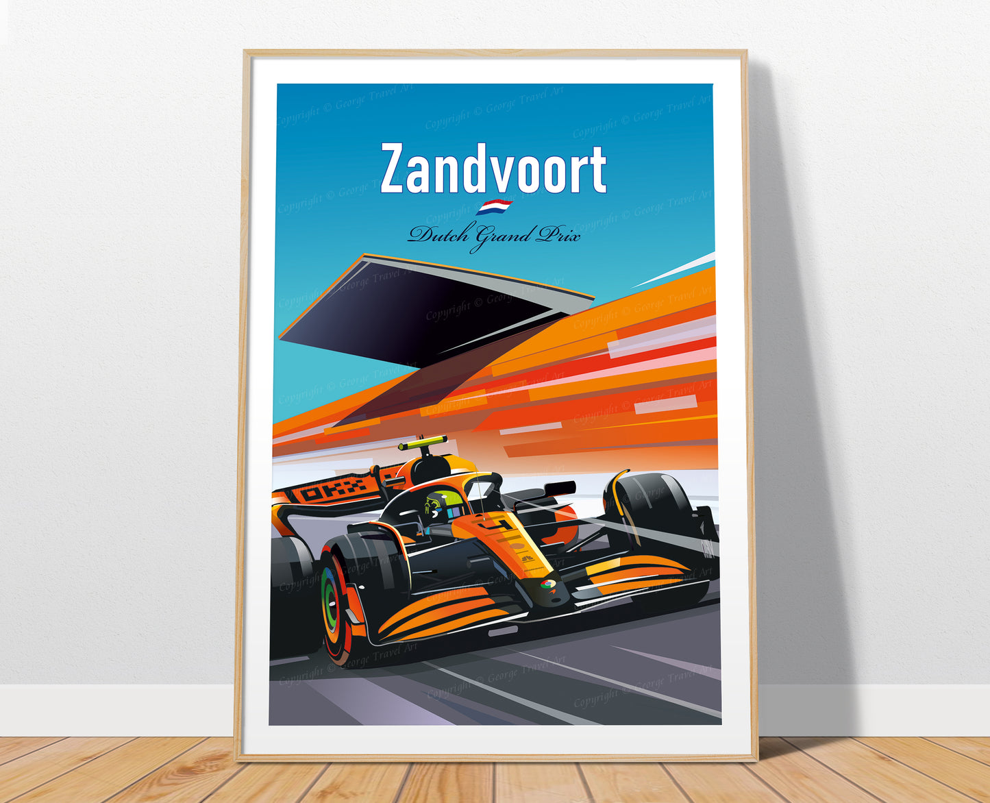 Zandvoort Lando Norris F1 poster – winner modern wall art