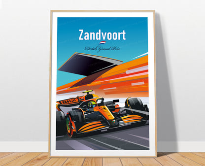 Zandvoort Lando Norris F1 poster – winner modern wall art