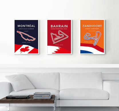 Bahrain Circuit F1 Poster / Formula1 Print / F1 Wall Art