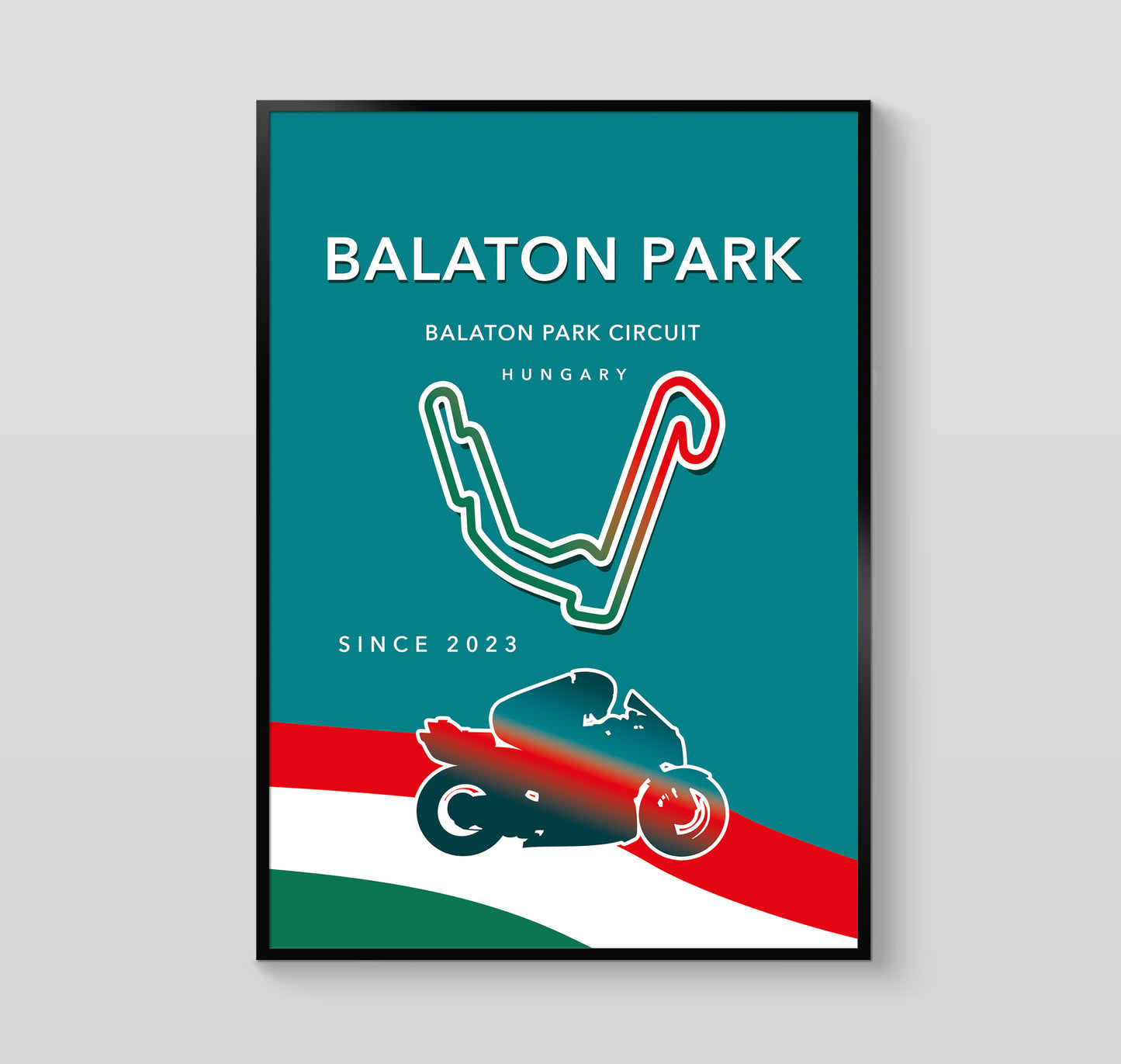 Balaton Park MotoGP poster print – Hungary circuit wall art