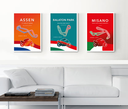 Balaton Park MotoGP poster – Hungary wall art detail