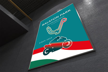 Balaton Park MotoGP poster print – Hungary wall art vertical format