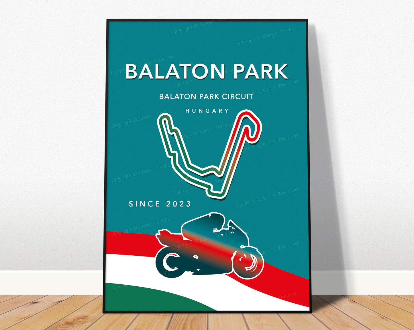 Balaton Park MotoGP poster print – Hungary wall art final