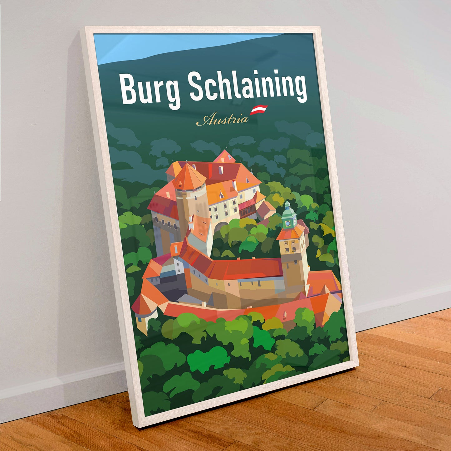 Burg Schlaining Austria Travel Poster