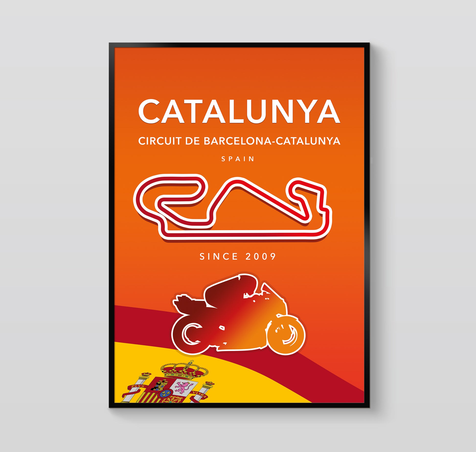 Barcelona-Catalunya MotoGP poster print – Spain circuit wall art