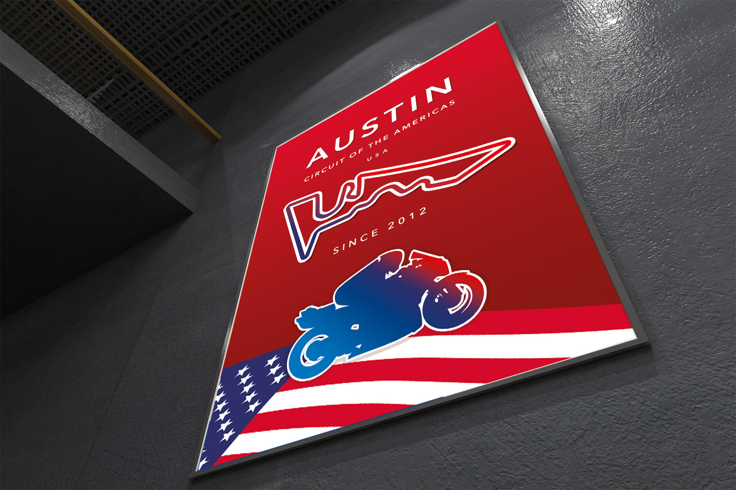 Circuit of the Americas MotoGP poster print – Austin wall art final