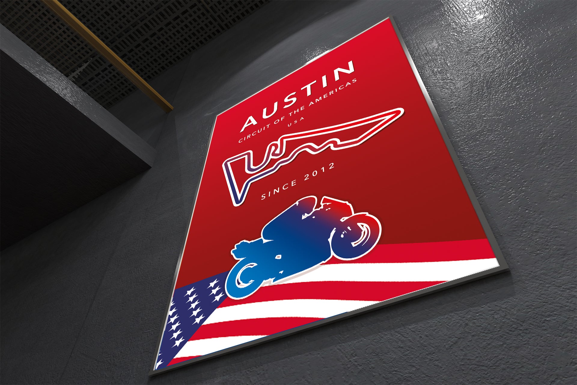 Circuit of the Americas MotoGP poster print – Austin wall art final