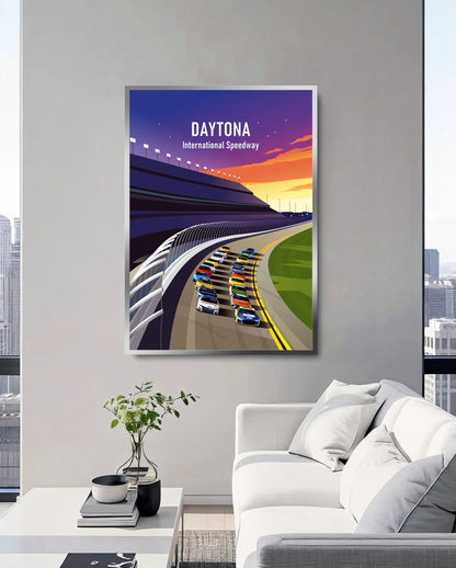 Daytona International Speedway poster – NASCAR Daytona 500 wall art print