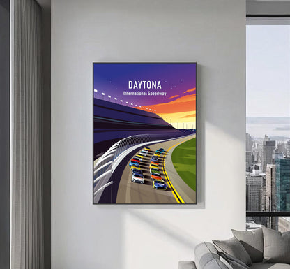 Daytona International Speedway print poster – Daytona 500 NASCAR wall art