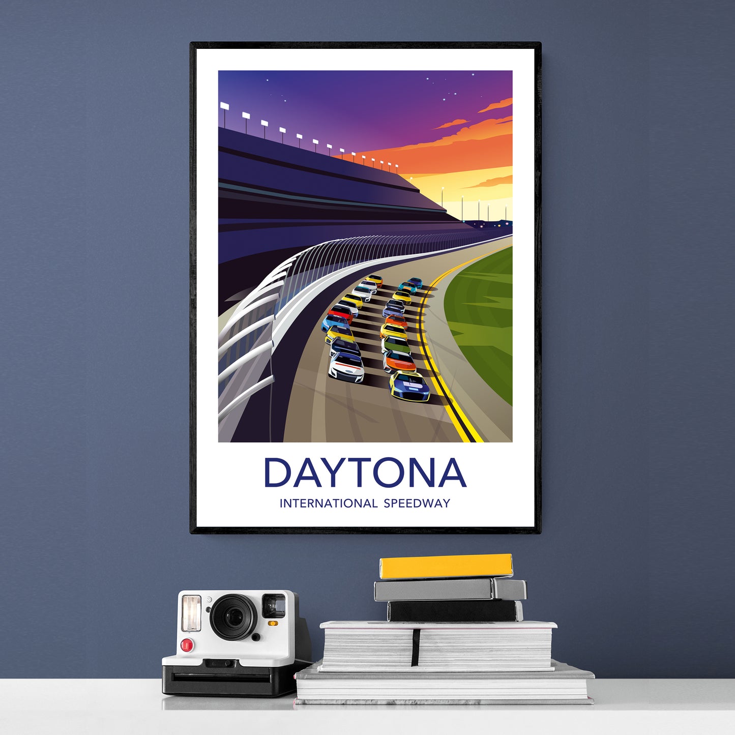 Daytona Speedway NASCAR poster print – Daytona 500 wall art second angle