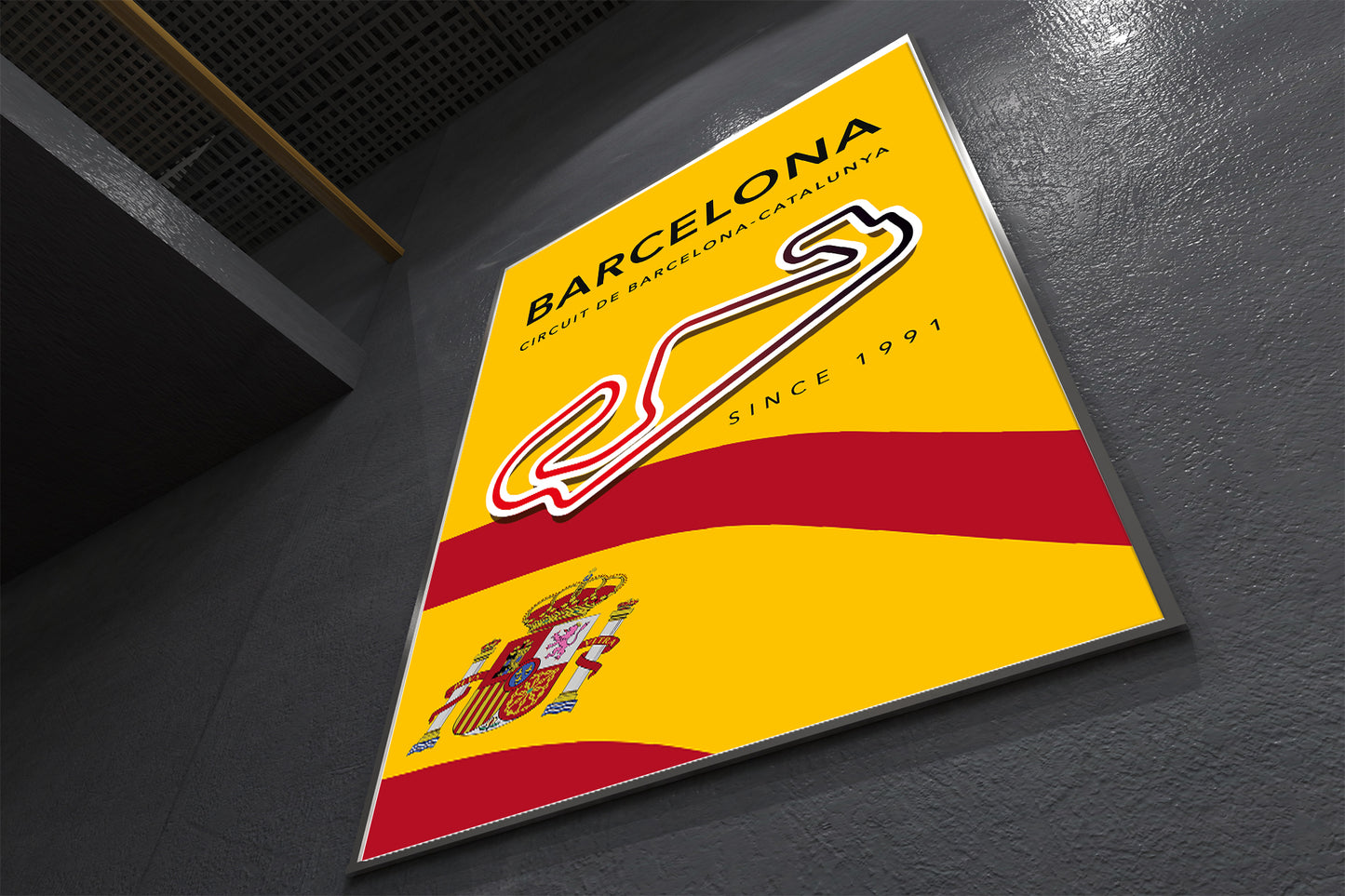 Circuit de Barcelona Track Poster – Spain F1 Wall Art