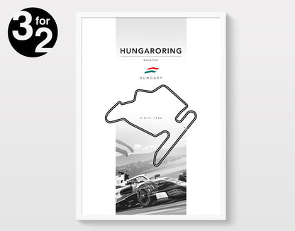Hungaroring Circuit F1 Poster / Hungarian Grand Prix
