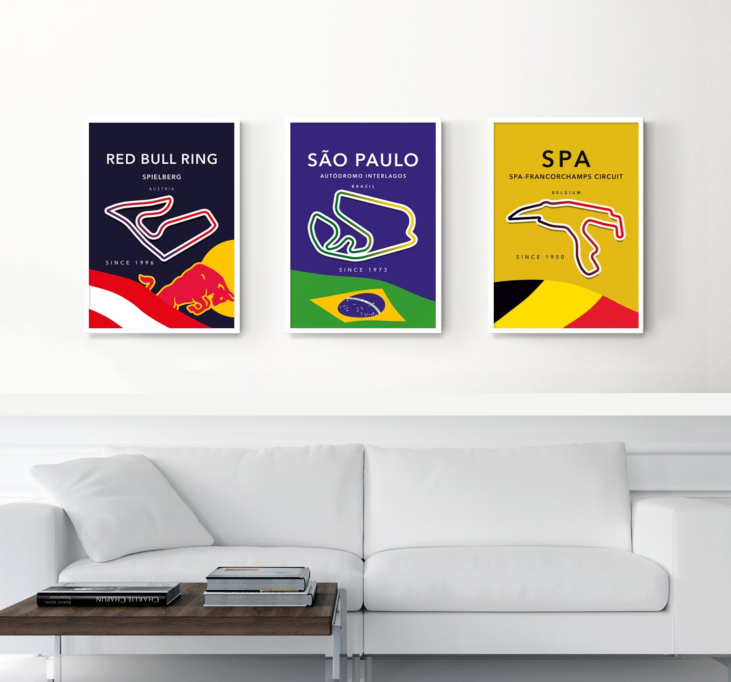 Interlagos F1 circuit track map poster print – São Paulo Grand Prix wall art