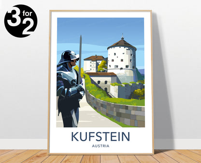 Kufstein Austria Travel Poster / Kufstein Travel Print