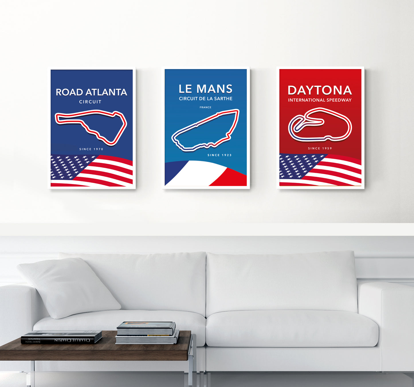 Le Mans circuit track map poster print – endurance racing wall art