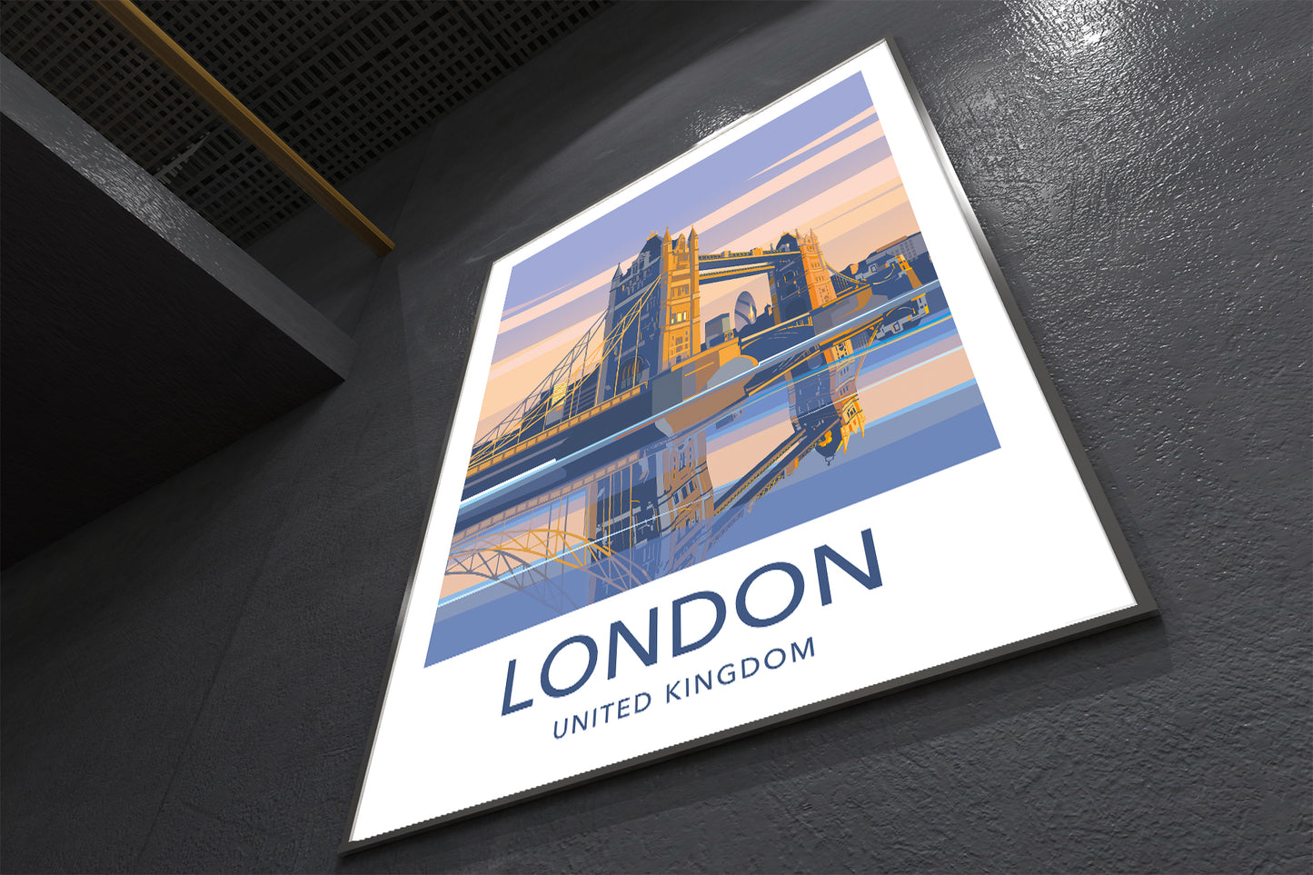 London UK travel print – Tower Bridge wall art second angle