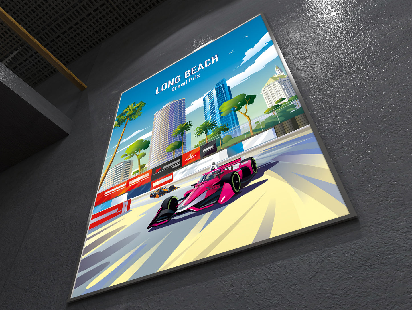 Long Beach Grand Prix print poster – IndyCar USA racing wall art
