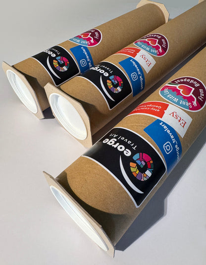 George Travel Art secure packaging for Formula 1 poster prints