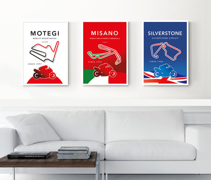 Misano MotoGP poster – Italy wall art detail
