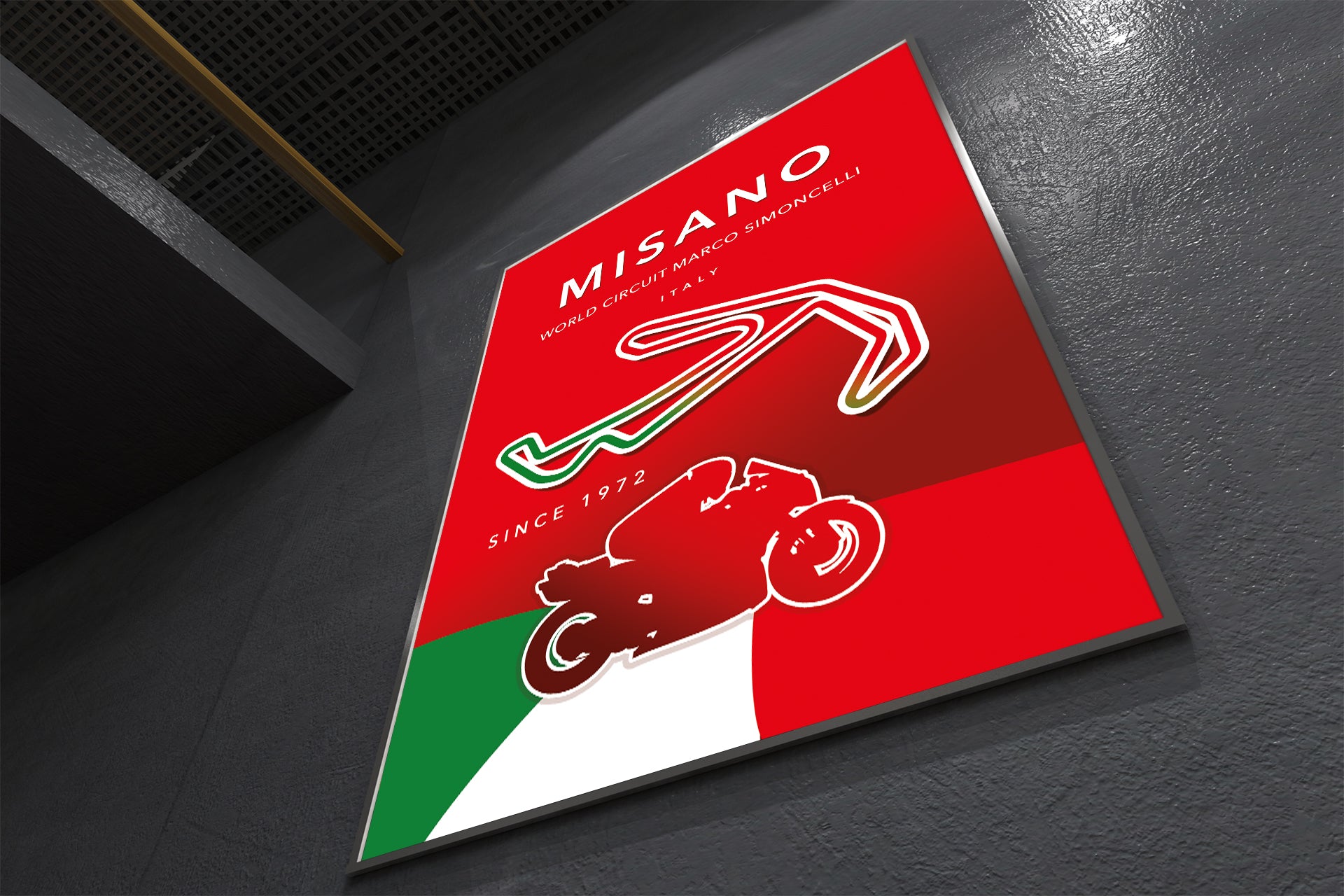 Misano MotoGP poster – Italy circuit wall art third angle