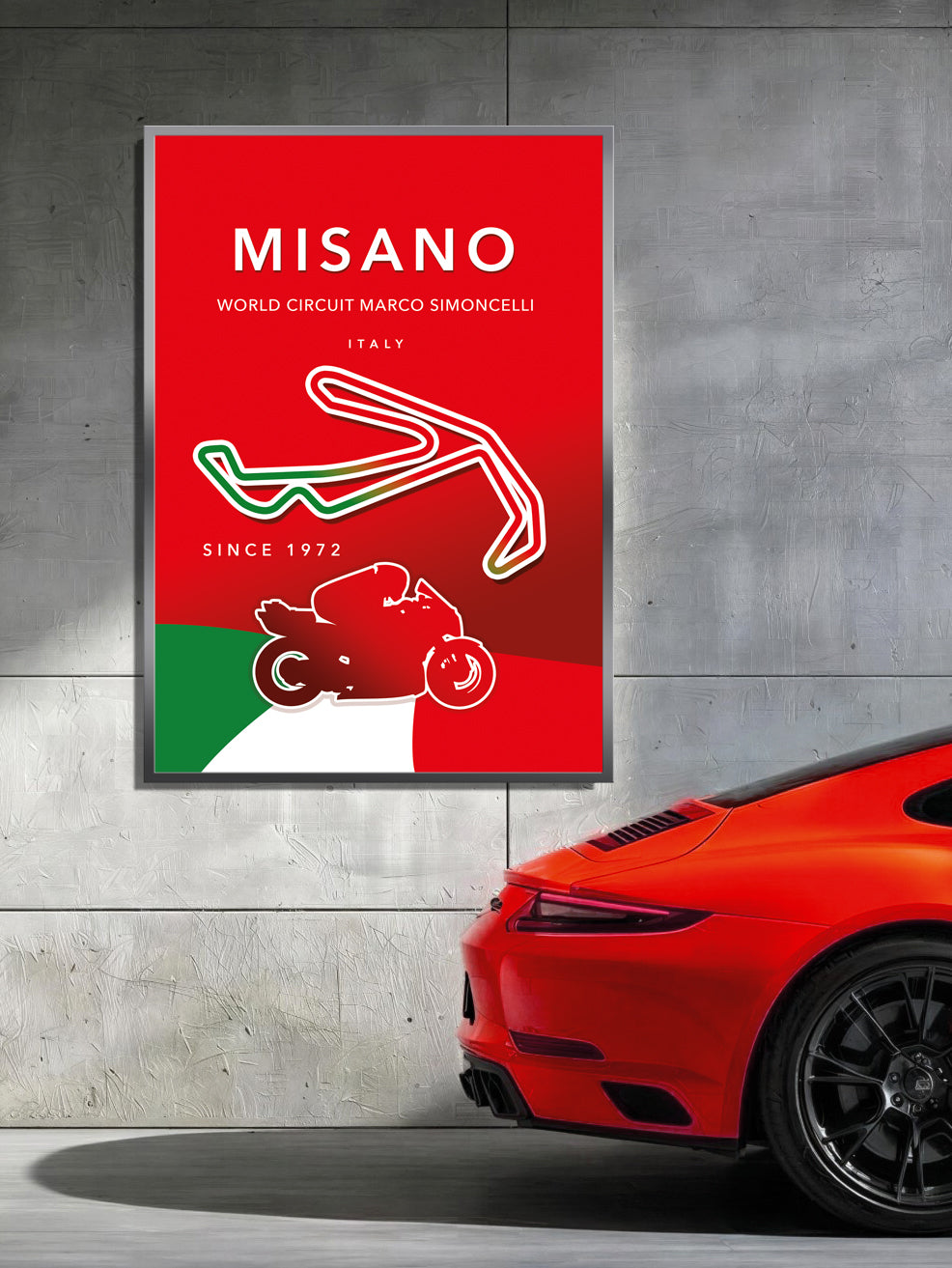 Misano MotoGP poster print – Italy wall art final