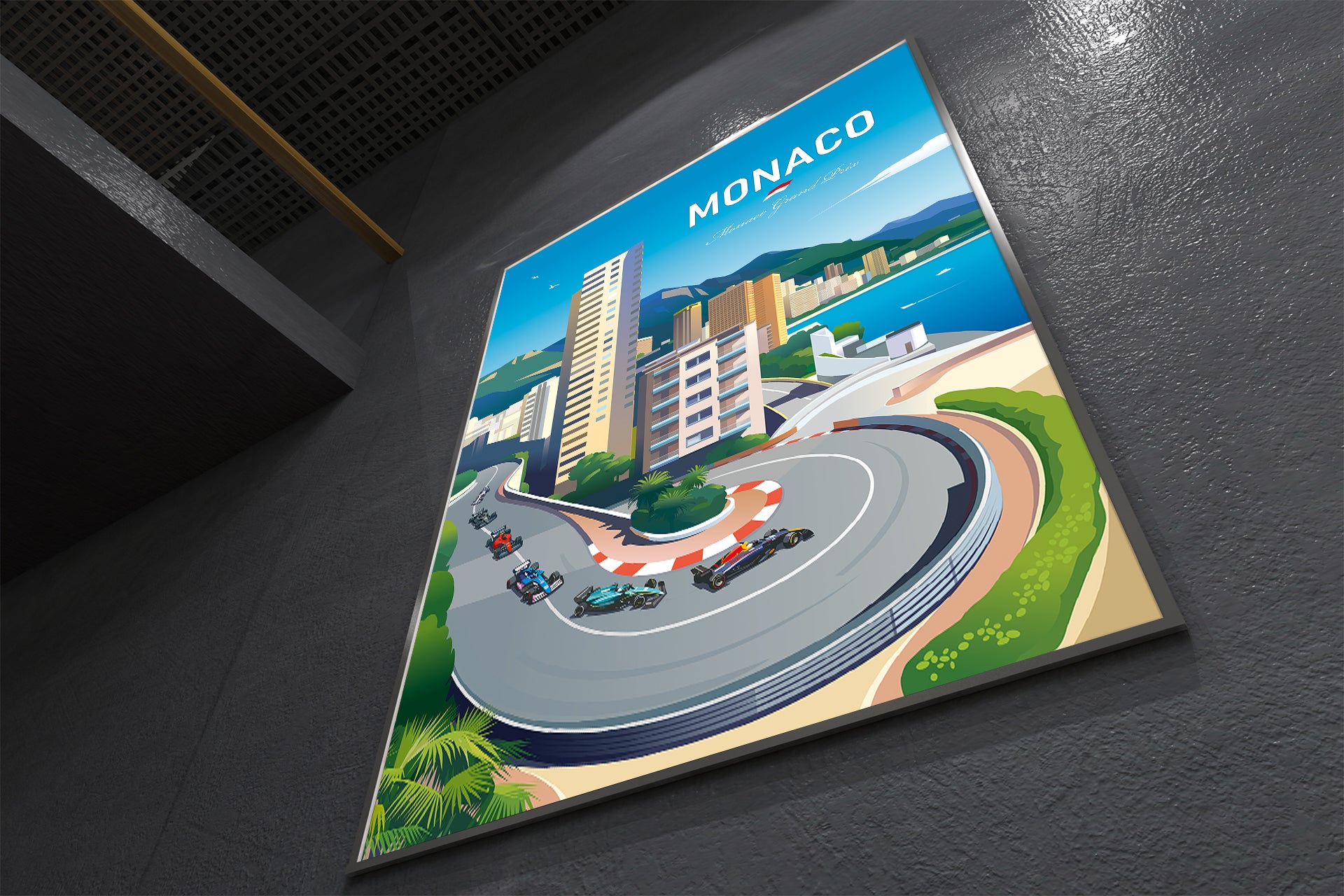 Monaco Formula 1 poster print – Circuit de Monaco wall art