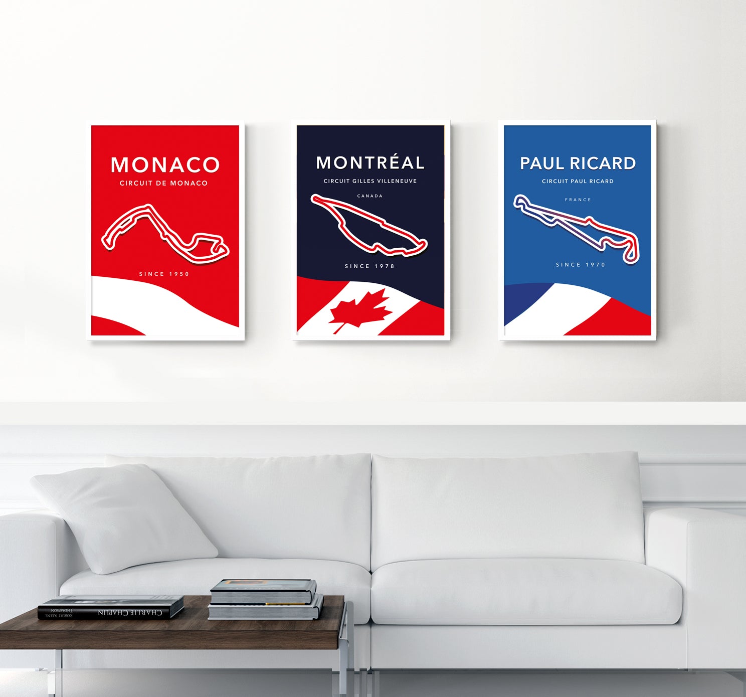 Montréal circuit track map poster print – Canadian Grand Prix wall art