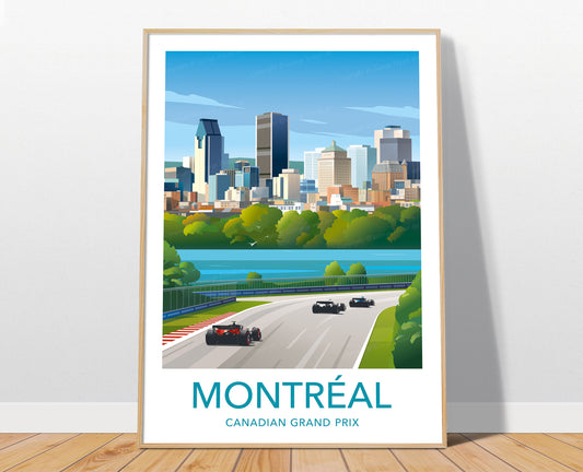 Montréal F1 GP print – Canadian Grand Prix wall art