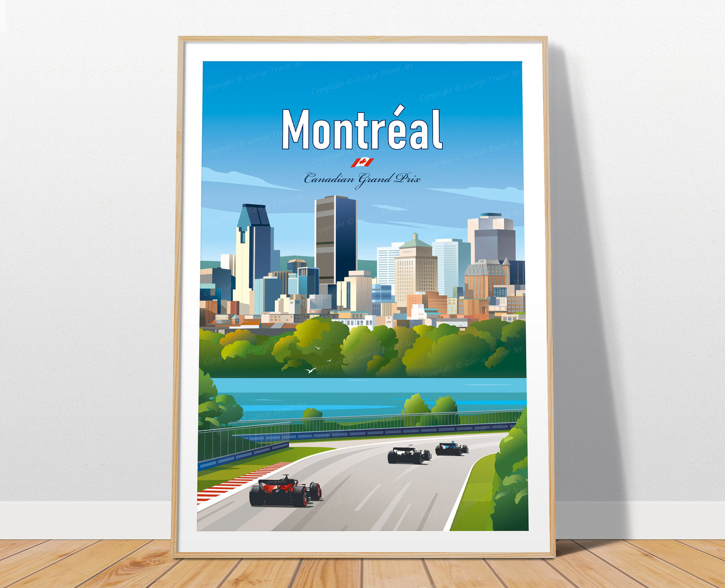 Montréal F1 GP poster print – Canadian Grand Prix wall art