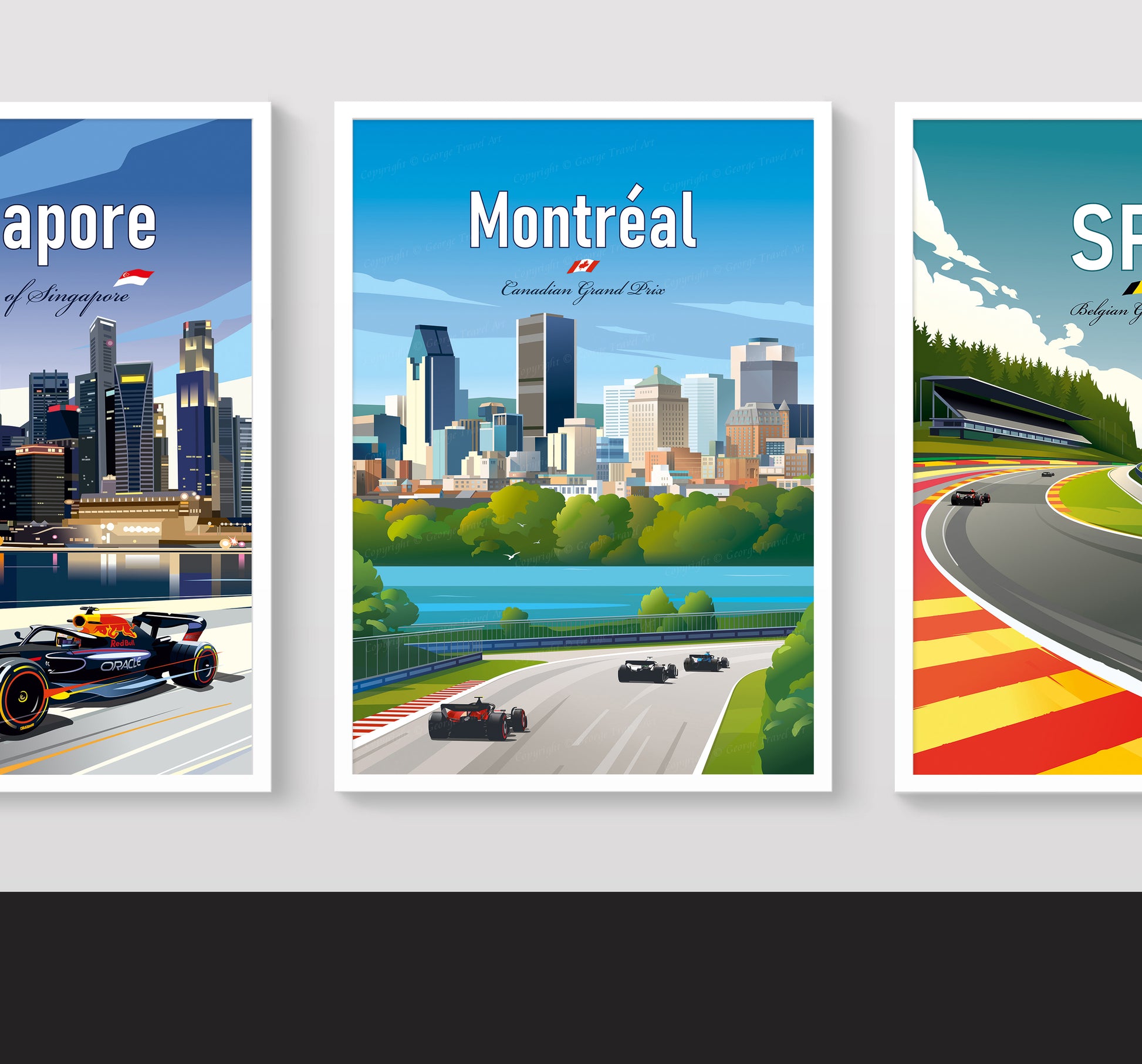 Montréal F1 GP poster – Canadian Grand Prix wall art second angle