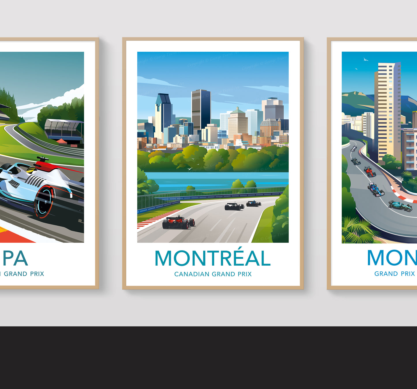 Montréal F1 GP print – Canadian Grand Prix wall art second angle