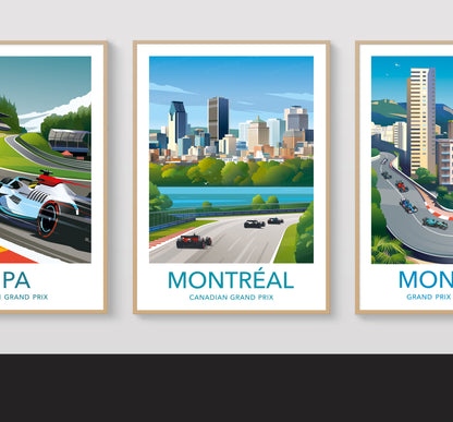 Montréal F1 GP print – Canadian Grand Prix wall art second angle