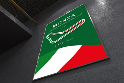 Autodromo Monza Track Poster – Italy F1 Circuit Wall Art