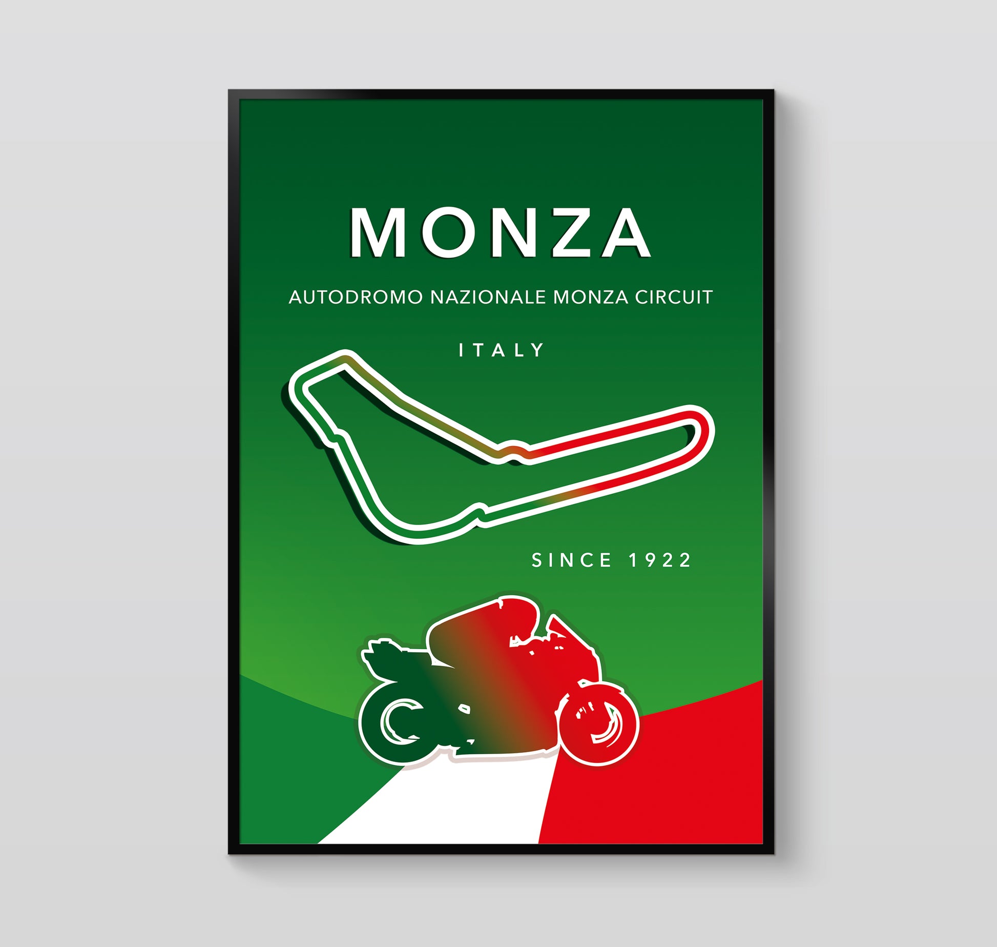 Monza MotoGP poster print – Italy circuit wall art