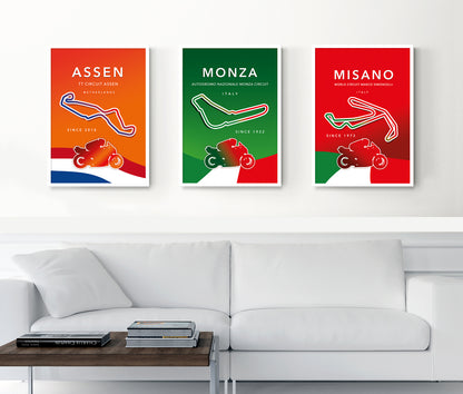 Monza MotoGP poster – Italy wall art detail