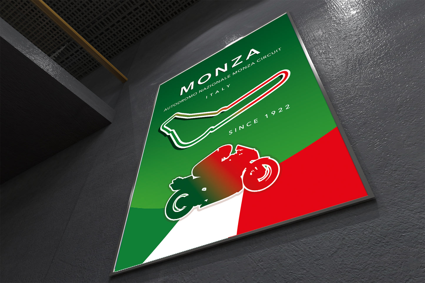 Monza MotoGP poster – Italy circuit wall art third angle