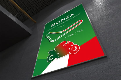 Monza MotoGP poster – Italy circuit wall art third angle