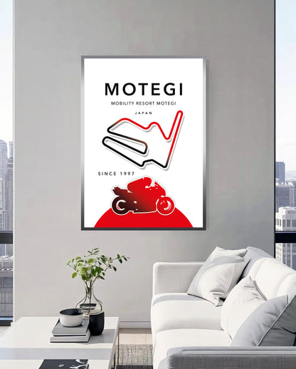 Motegi MotoGP poster – Japan wall art detail