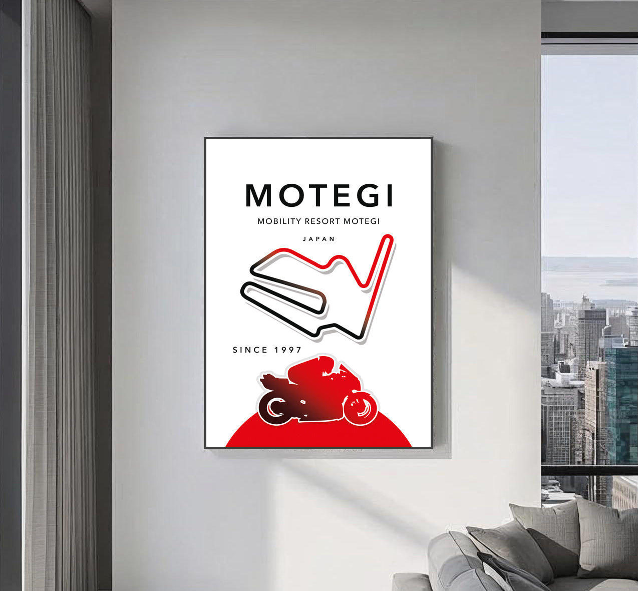 Motegi MotoGP poster print – Japan wall art final