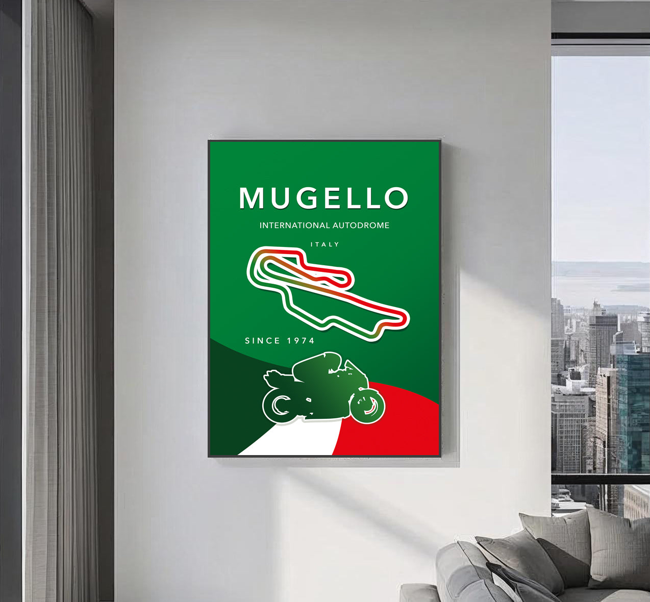 Mugello MotoGP poster – Italy wall art detail
