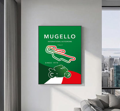 Mugello MotoGP poster – Italy wall art detail