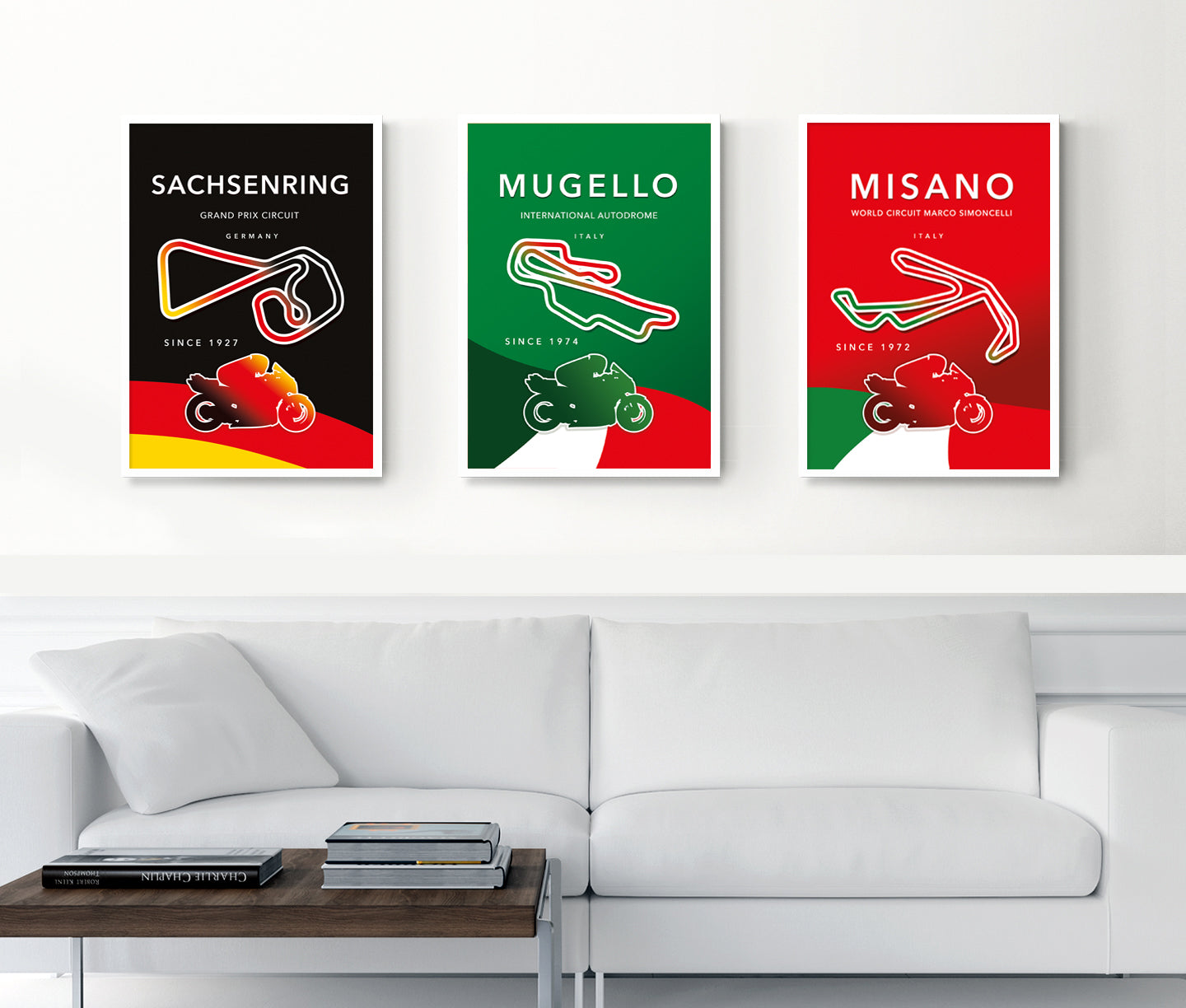 Mugello MotoGP print – Italy circuit wall art second angle