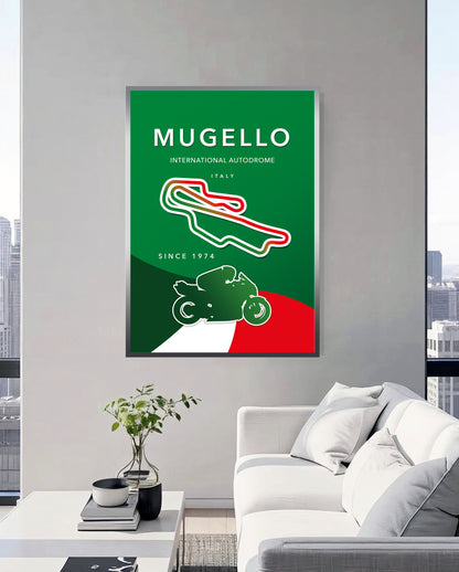 Mugello MotoGP poster print – Italy wall art vertical format