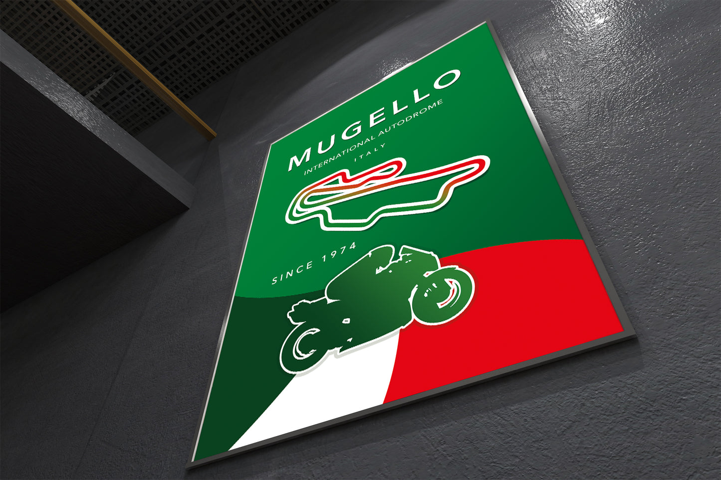 Mugello MotoGP poster – Italy circuit wall art third angle
