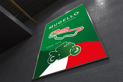 Mugello MotoGP poster – Italy circuit wall art third angle